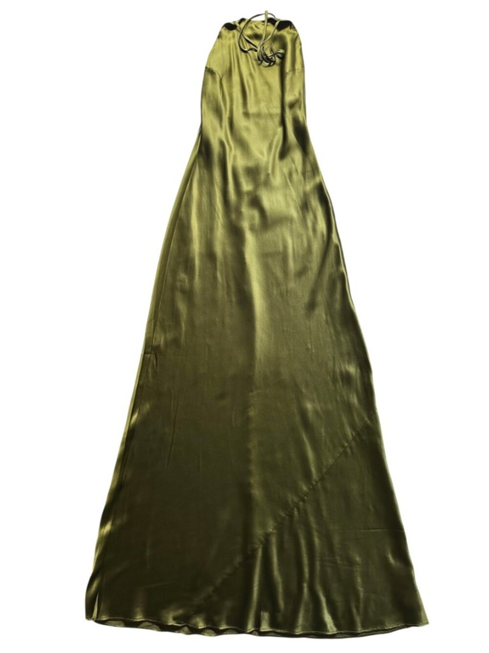 NWT Reformation Jeany Silk Dress Halter Open Back Maxi Dress XS - Picture 3 of 10